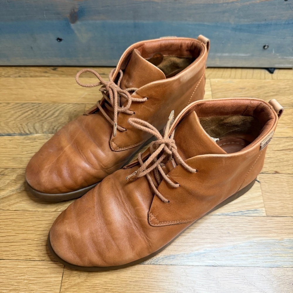 Pikolinos Tan Leather Mallorca Chukka Ankle Boots – Size 39 / US 8.5 - Picture 5 of 8